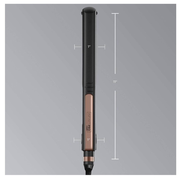 CONAIR INFINITIPRO Rose Gold Ceramic Flat Iron, 1-inch - Picture 7 of 10